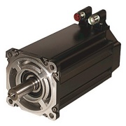 Servo Motor MPL, 460V, 5000rpm, ST encoder, 1.8kW, 4.8Nm, keyed shaft extension, circular DIN/right angle/180° rotatable, 24VDC brake, FMH type FF, frame 100mm, stack 3-in., IP66, Allen-Bradley