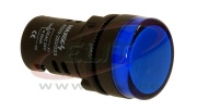 Світлдіод. ламп D22, 230VAC, IP65, blue