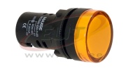 Світлдіод. ламп D22, 230VAC, IP65, yellow