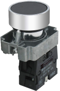 Кнопка D22, 1no 10A 250VAC, IP40, black