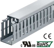 Кабель-канал перфорований HVDRF 80Wx60H, A6/4, 2м, сірий