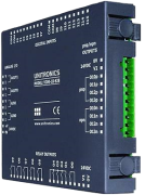 Snap-In I/O Module V200, inputs 18DI/ 2HSC/ 4AI, outputs 2TO/ 2PWM/15RO/ 4AO, sv 24VDC, Unitronics