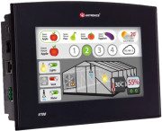 PLC˄HMI Vision700, 7-in. 65k (16-bit) color TFT LCD LED backlight, touchscreen, CANopen/ RS232/ RS485/ USB/ Ethernet, 12-24VDC, IP66/65 ˄NEMA4X, Unitronics