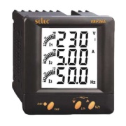 Аналізатор параметрів електричної мережі  VAF36A, 3PH, 5A AC, V/A/Hz, LCD Display, 230VAC, 96x96, Selec