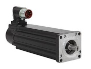 Servo Motor Kinetix VP, low inertia, 480VAC, 115mm bolt circle frame, 2 magnet stacks, F winding, 4500rpm rated speed, MT Encoder, SpeedTec right angle DIN connector, 24VDC holding brake, Allen-Bradley
