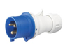 Вилка переносна 1P+N+E 16A 250V IP44