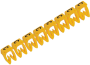 Marker CAB3, 0.5..1.5mm², C, strip 30pcs, Legrand, yellow