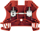 Feed-Through Terminal WDU 6 RT, 6mm² 41A 800V, Weidmüller, red