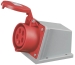 Розетка в настінному виконанні 3P+N+E 16A 400V IP44