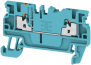 Feed-Through Terminal A2C 2.5 BL, 2.5mm² 24A 800V, Push-In, Weidmüller, blue