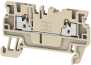Feed-Through Terminal A2C 2.5, 2.5mm² 24A 800V, Push-In, Weidmüller, beige
