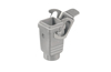 Coupling housing HDC 04A KOLU 1M20G, size 1, side-locking clamp on lower side, diecast aluminium, -40..125°C, M20, IP65, Weidmüller