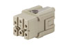 Insert HDC HQ 5 FC, female, Size 1, 5P 16A 250V, crimp, Weidmüller