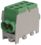 Main Terminal HLAK 35-1/2 M2, 2x35mm²/2x25mm², 125A 400VAC, tinned, TS35, Pollmann, green