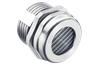Drainage Element M12x1.5, wrench 18| thread 10mm, mesh, -50..110°C, nickel-plated brass ˄ss A2 ˄NBR, incl. O-ring, IP4x, Agro