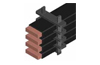 Spacer ˄ Overlapping Support DZP BFX32, max busbar 32x10x1, Teknomega