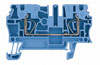 Прохідна клема, Пружинне з´єднання ZDU 2.5 BL, 24A 800V, tension clamp, Weidmüller, blue
